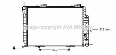AVA QUALITY COOLING msa2174 -  Радиатор, охлаждение двигателя